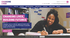 Desktop Screenshot of changing-lives.org.uk